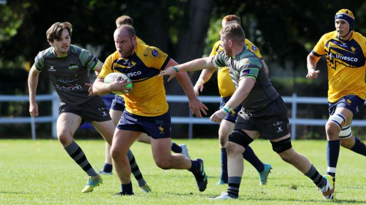 David Manning shows his ball-carrying skills